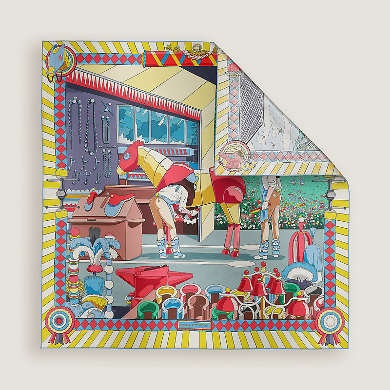 Pony Pit Stop double face scarf 90 | Hermès Mainland China